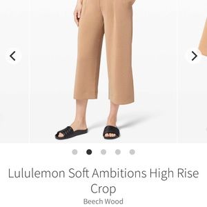 Lululemon Soft Ambitions High Rise Crop